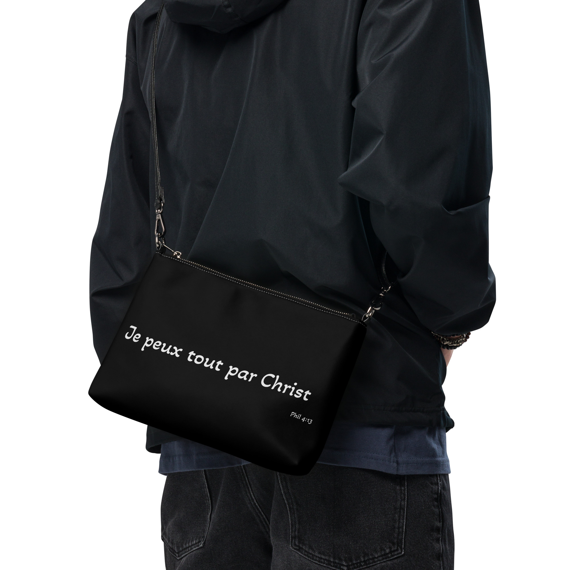 Sac en bandoulière "Je peux tout par Christ" – Image 2