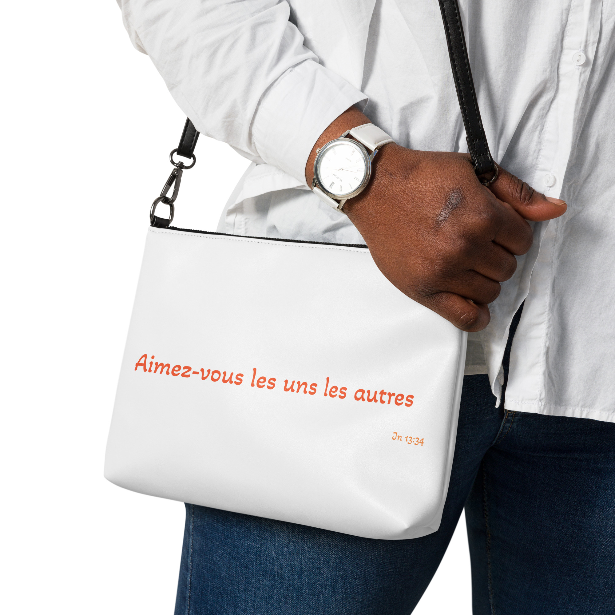 Sac en bandoulière "Aimez-vous les uns les autres"