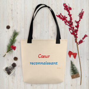 Tote bag "Cœur reconnaissant"