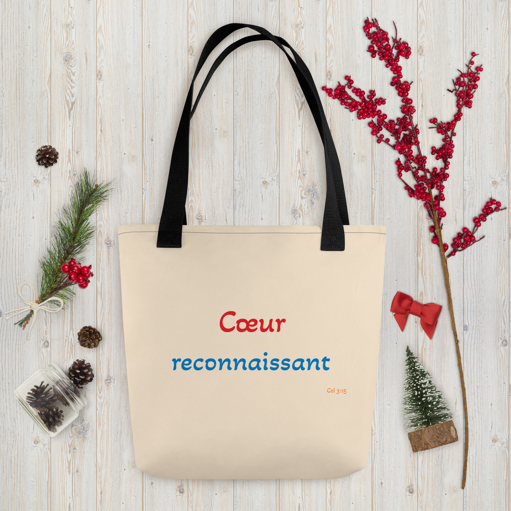 Tote bag "Cœur reconnaissant"