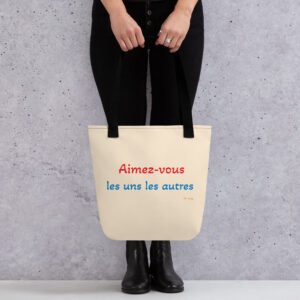 Tote bag "Aimez-vous les uns les autres"