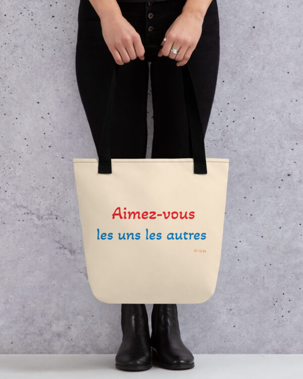 Tote bag « Aimez-vous les uns les autres »