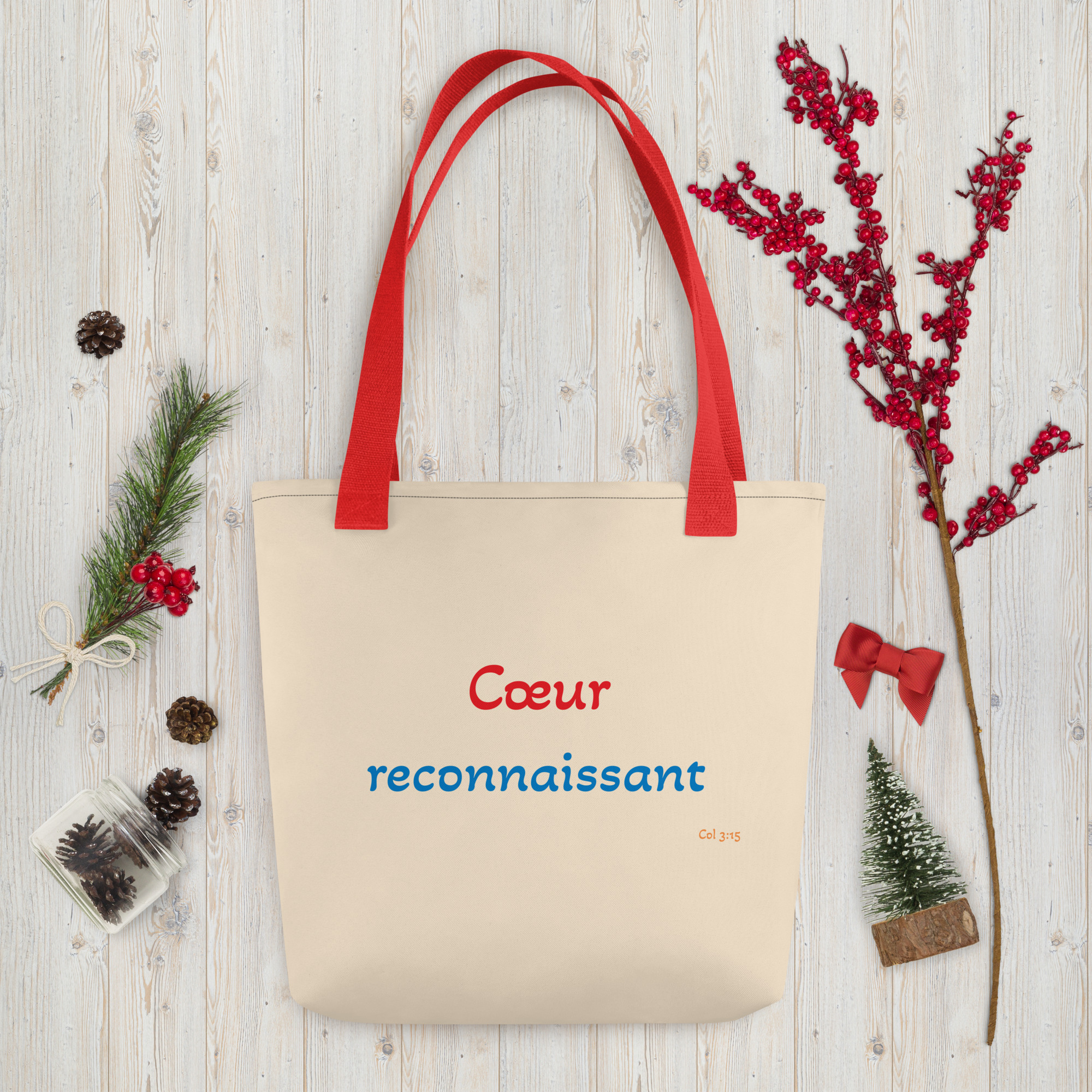 Tote bag "Cœur reconnaissant" – Image 3