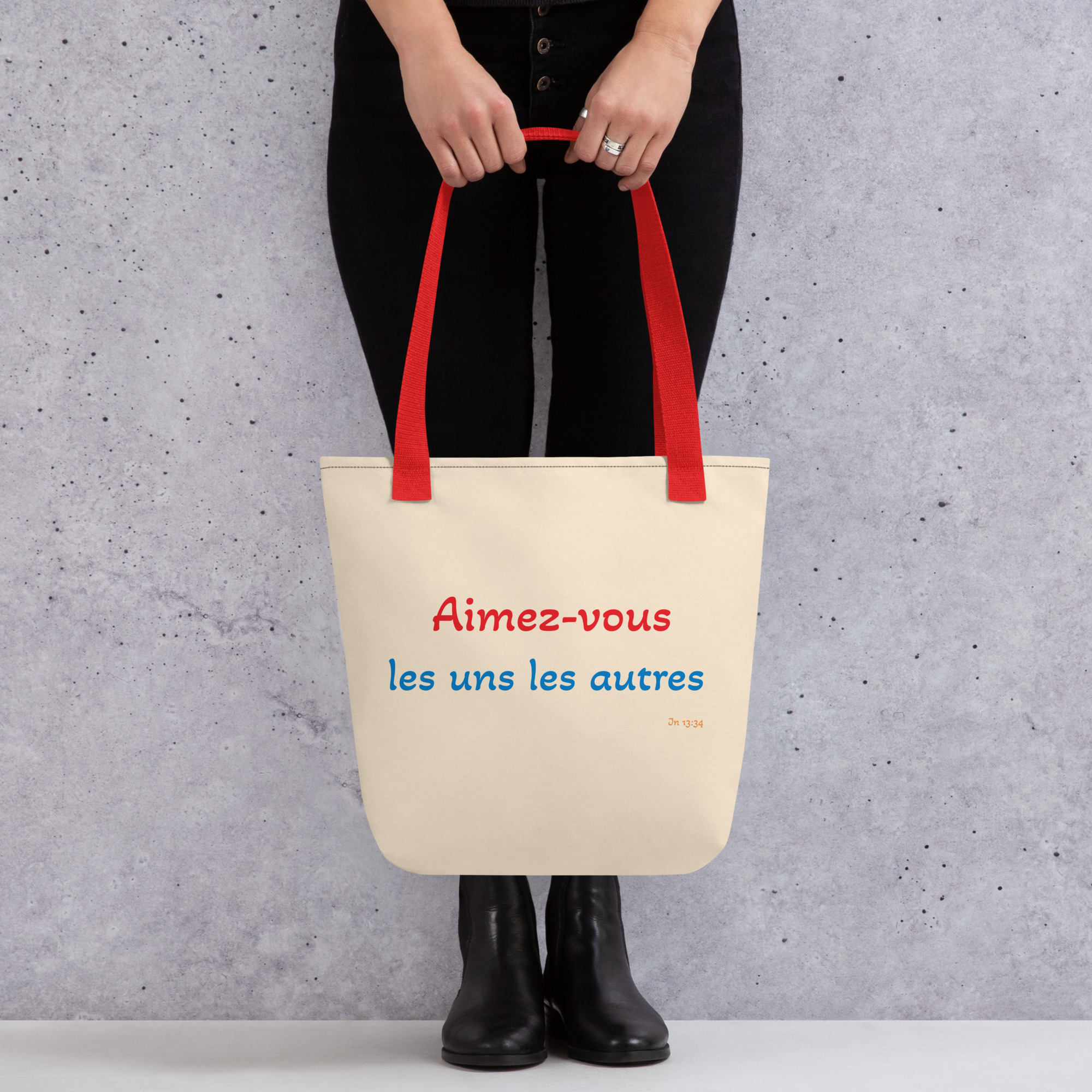 Tote bag "Aimez-vous les uns les autres" – Image 2