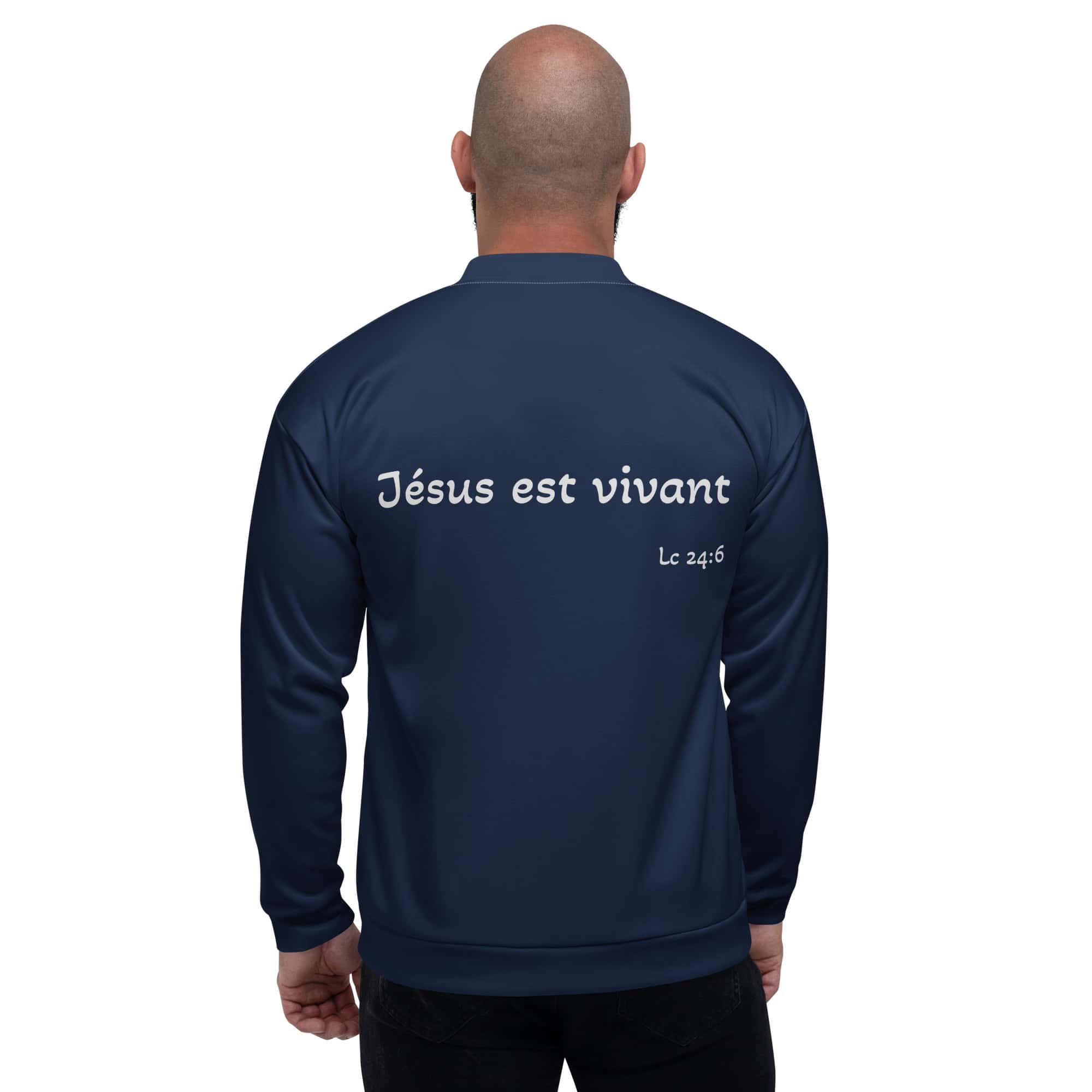 Veste de bombardier unisexe "Jésus est vivant" – Image 3