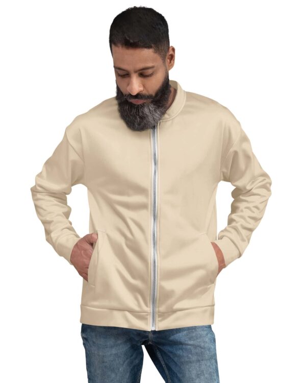 Veste bomber unisexe « Victorieux » – Crème