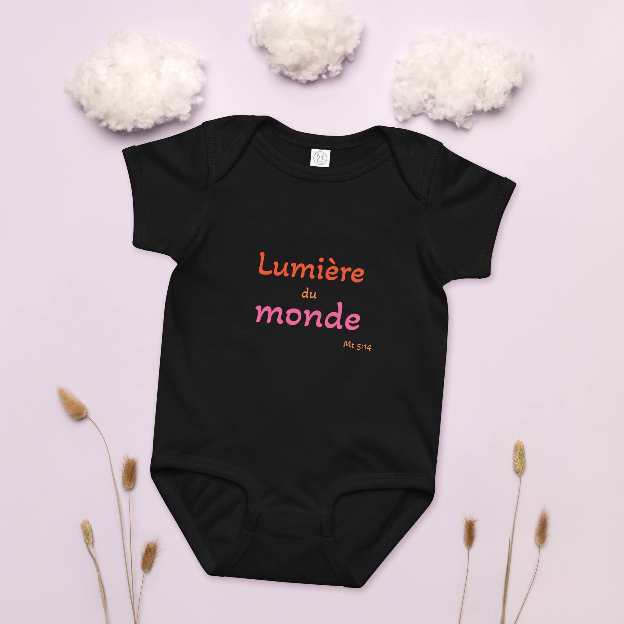 Body en jersey bébé "Lumière du monde" – Image 2
