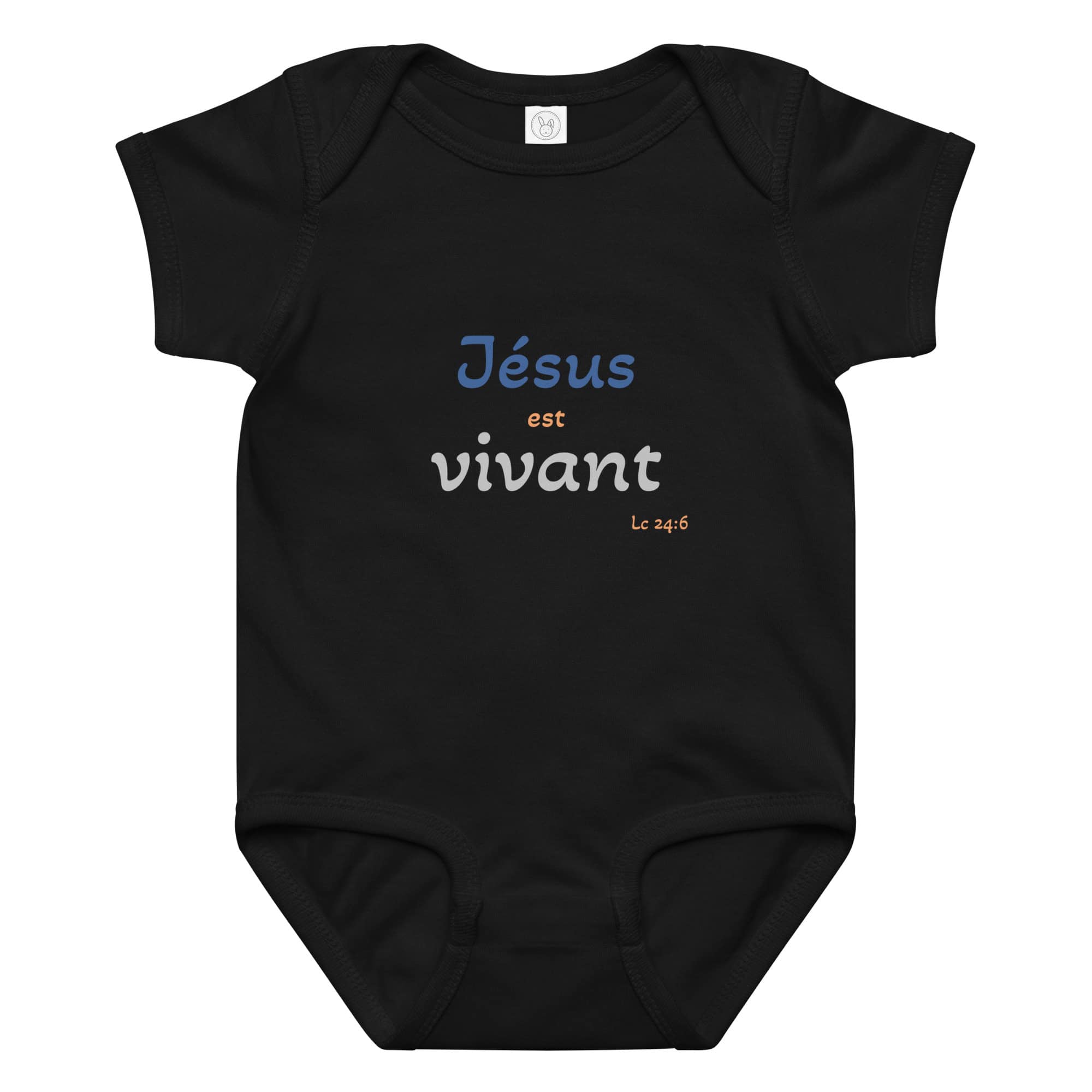 Body en jersey bébé "Jésus est vivant"