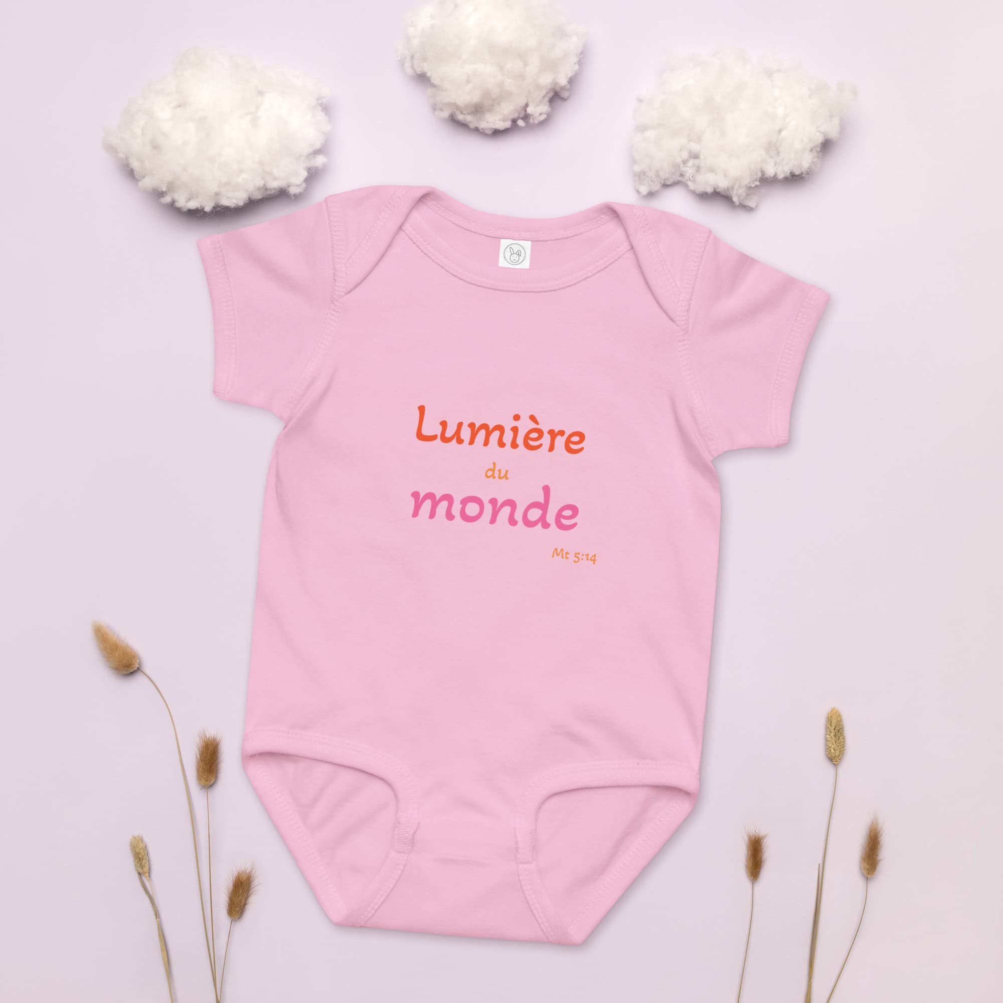 Body en jersey bébé "Lumière du monde" – Image 8