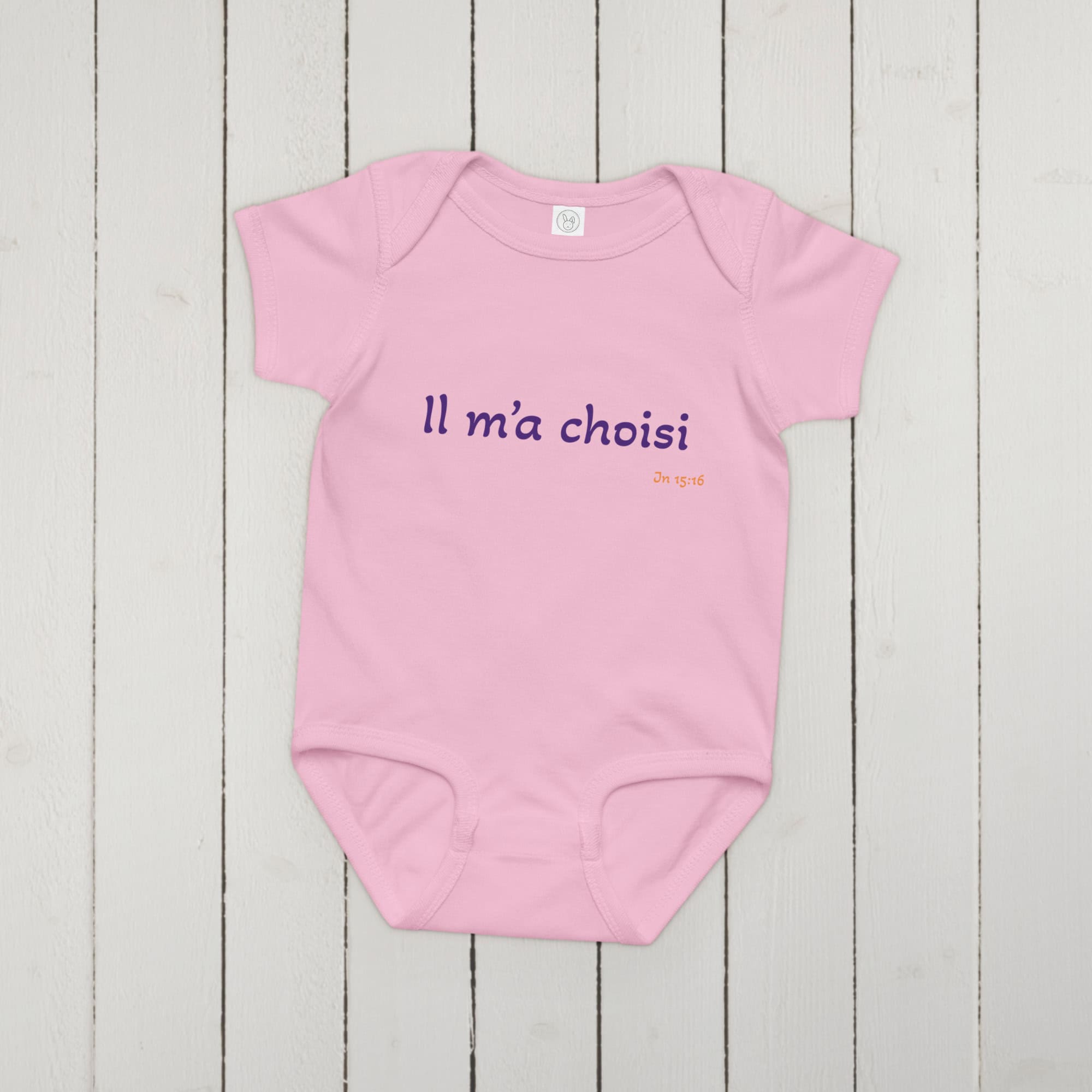 Body en jersey bébé "Il m’a choisi" – Image 8