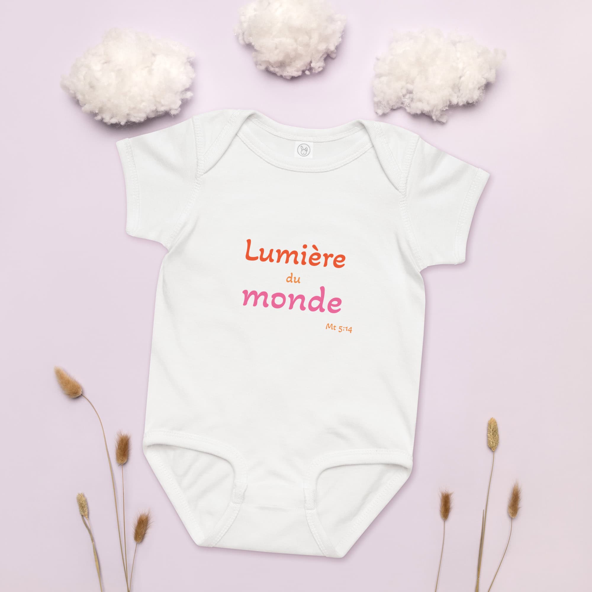 Body en jersey bébé "Lumière du monde" – Image 10