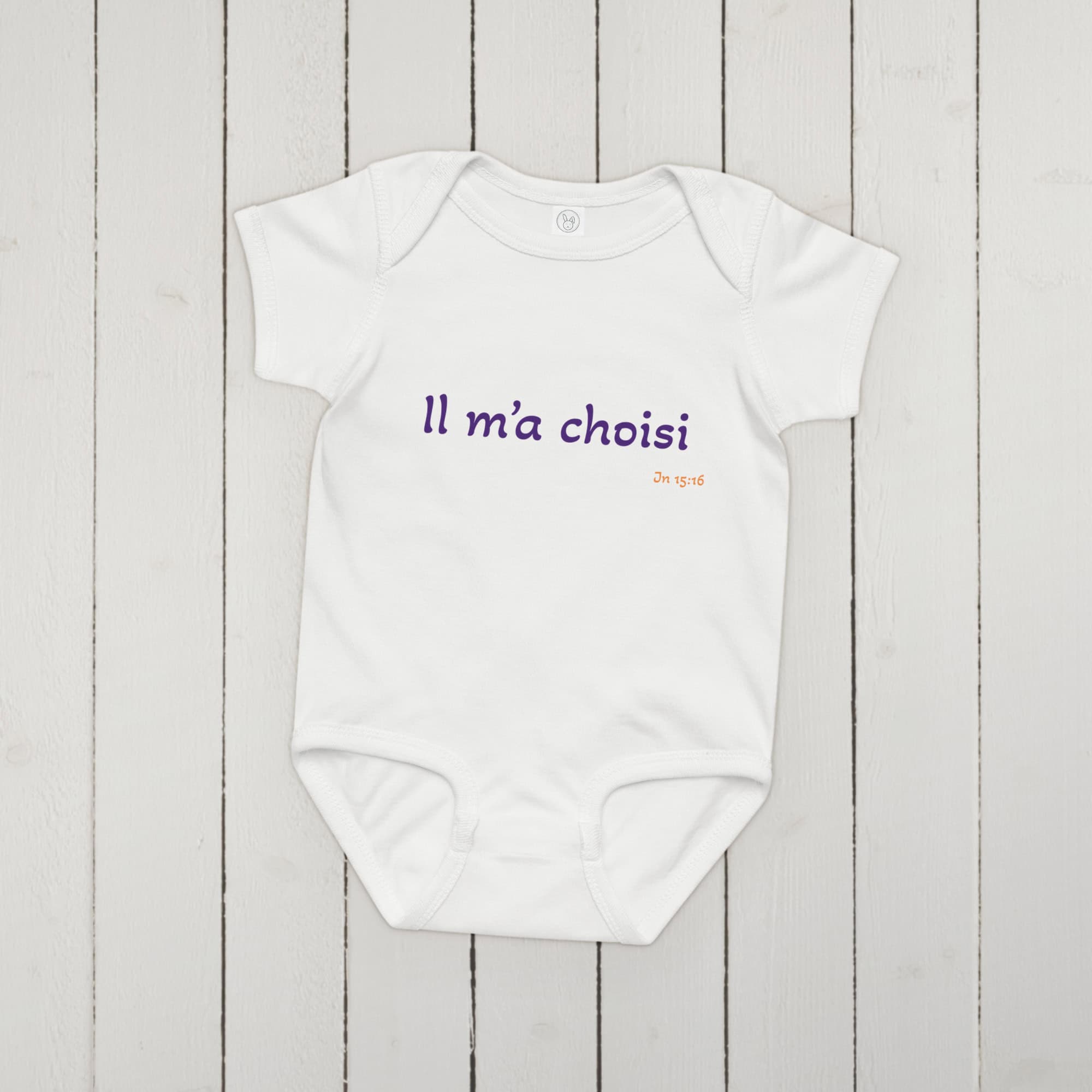 Body en jersey bébé "Il m’a choisi" – Image 10