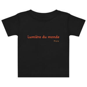 T-shirt en jersey bébé "Lumière du monde"