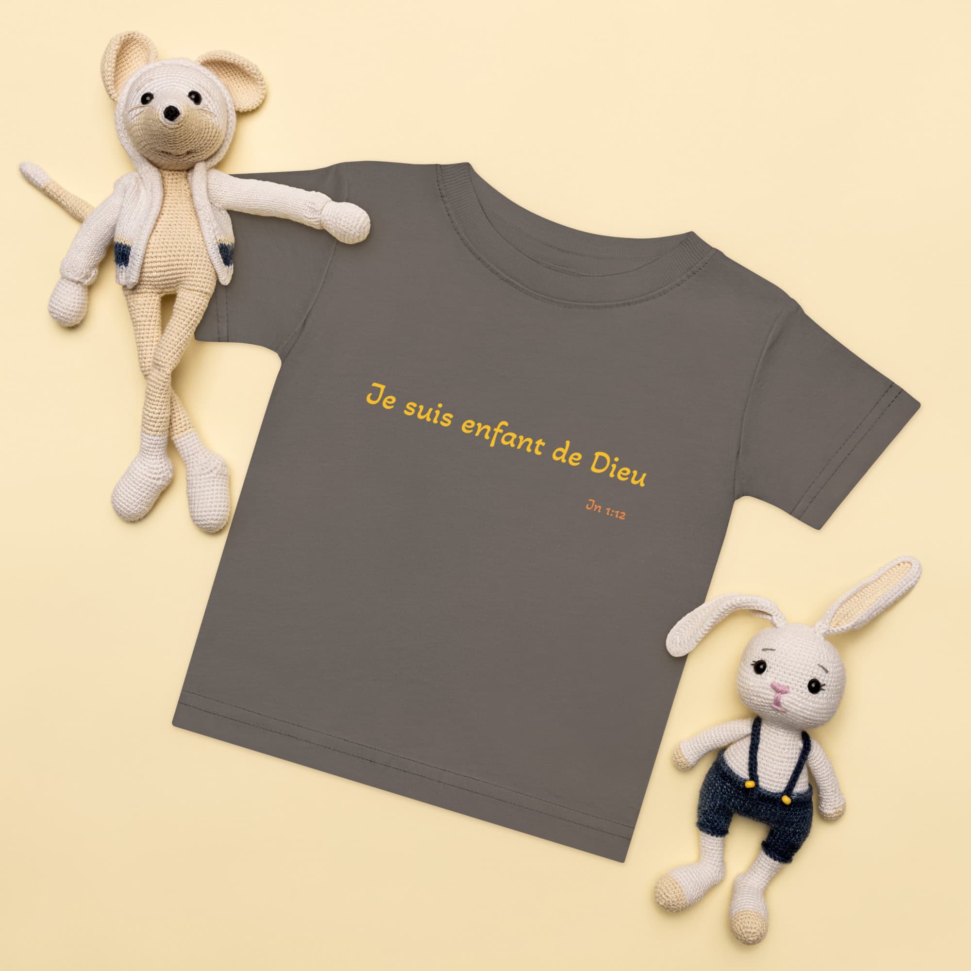 T-shirt en jersey bébé "Je suis enfant de Dieu" – Image 3