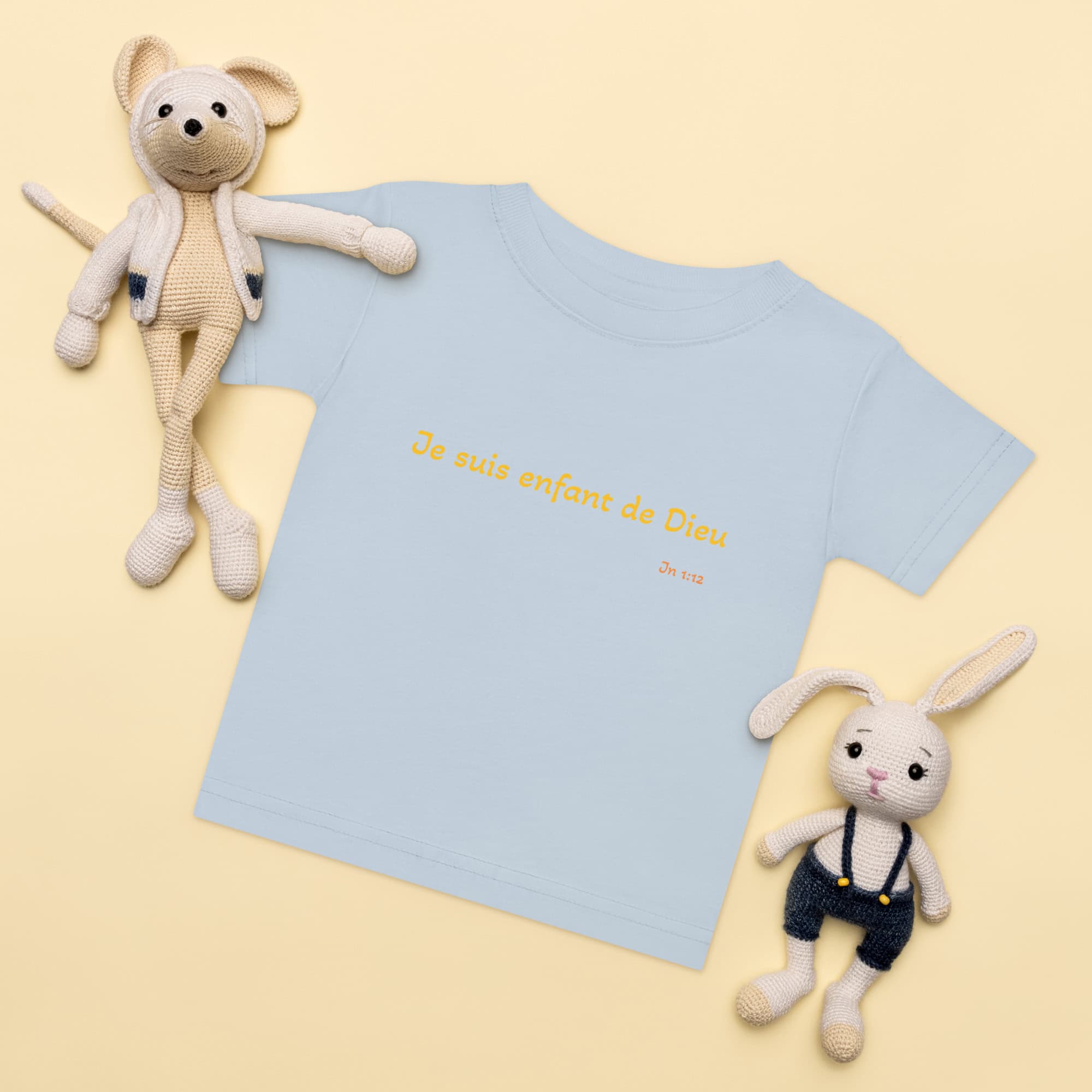 T-shirt en jersey bébé "Je suis enfant de Dieu" – Image 5