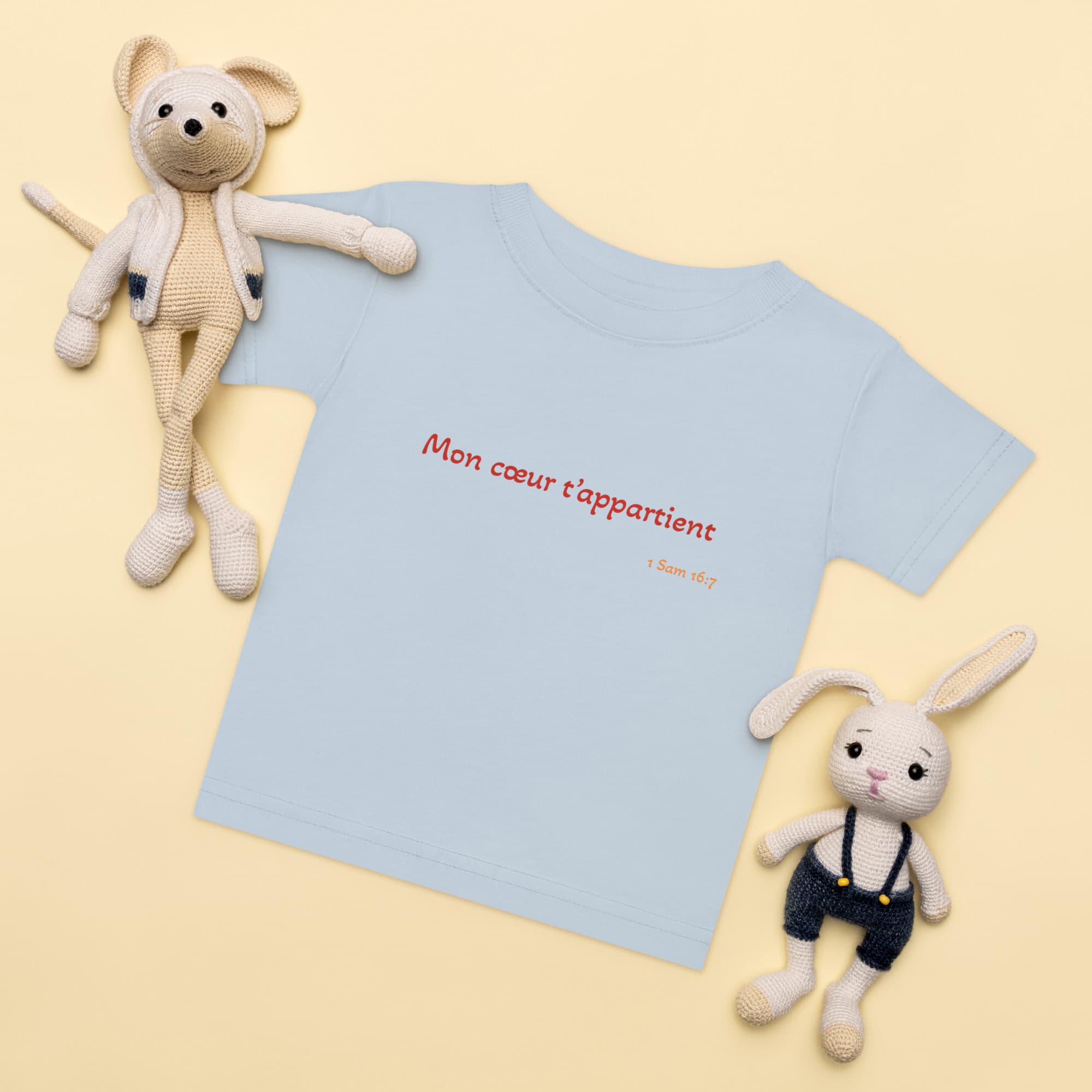 T-shirt en jersey bébé "Mon cœur t’appartient" – Image 5