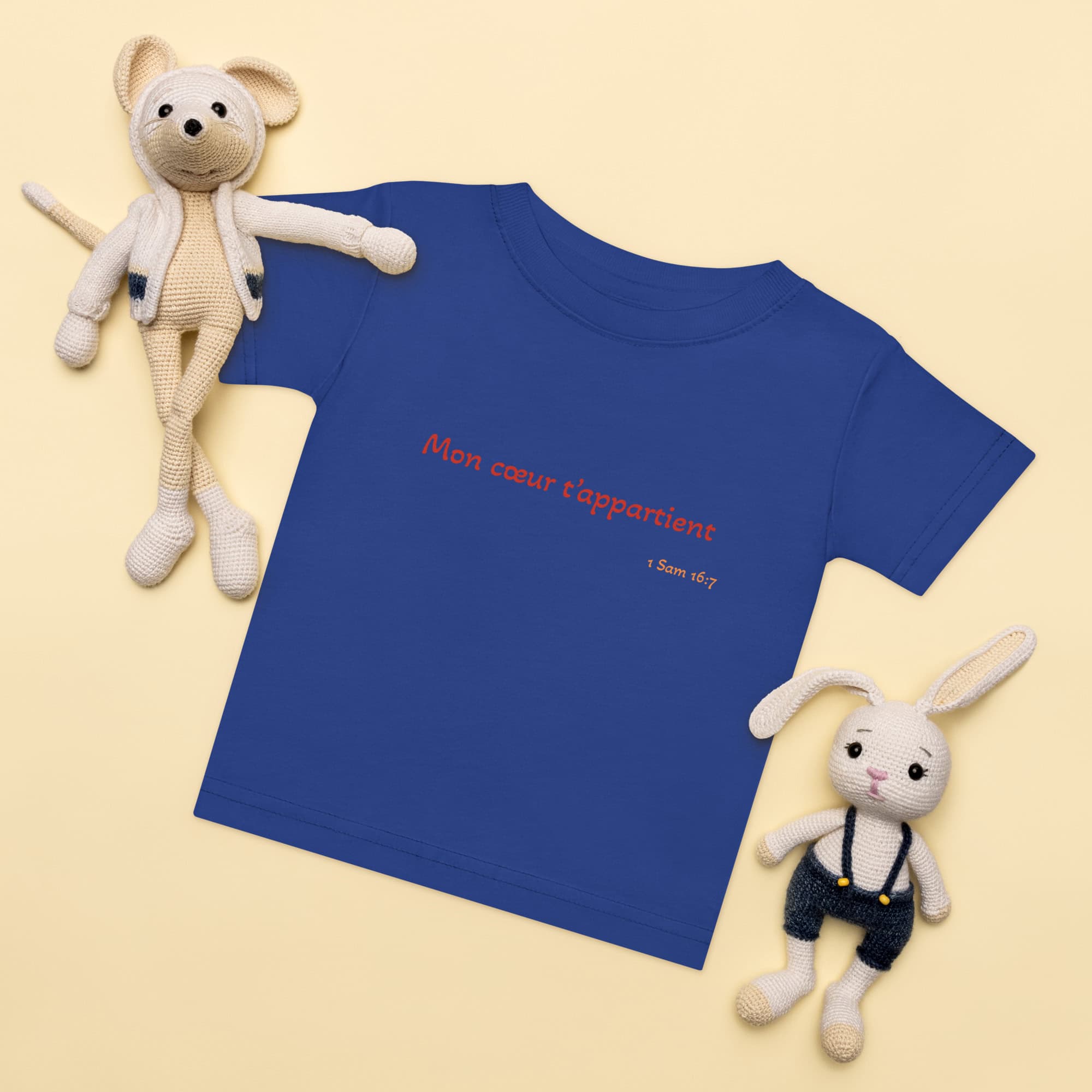 T-shirt en jersey bébé "Mon cœur t’appartient" – Image 3