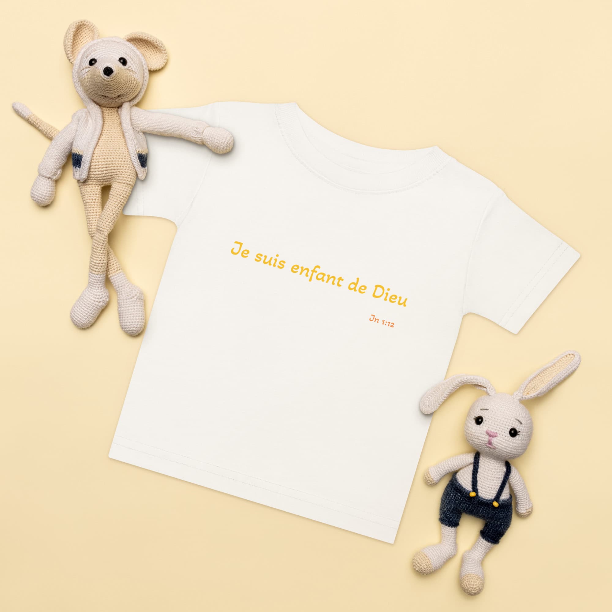 T-shirt en jersey bébé "Je suis enfant de Dieu" – Image 6