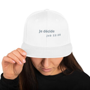 Casquette Snapback "Je décide"