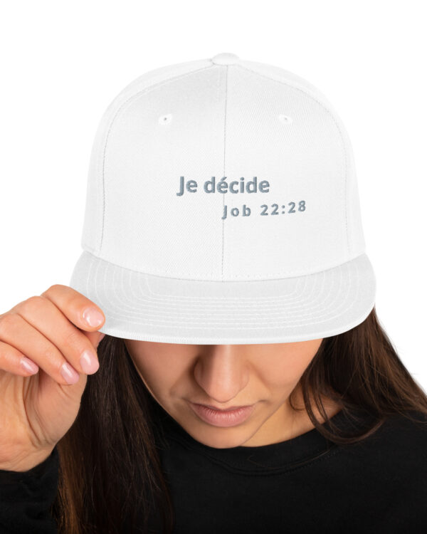Casquette snapback « Je décide »