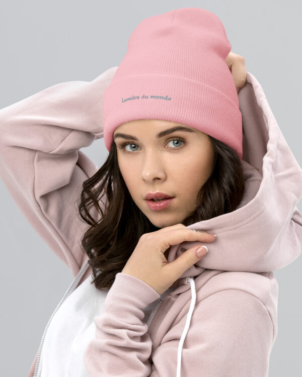 Bonnet à revers « Lumière du monde »