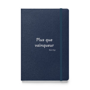Carnet à couverture rigide "Plus que vainqueur"