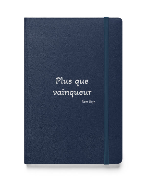 Carnet à couverture rigide « Plus que vainqueur »