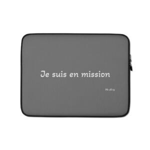 Housse Pour Ordinateur Portable "Je suis en mission"