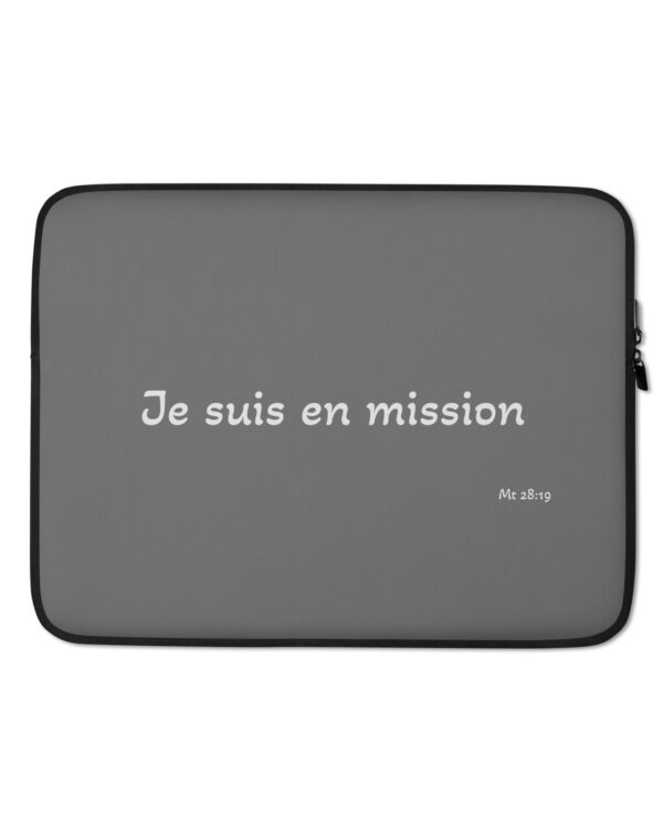 Housse pour ordinateur portable « Je suis en mission »