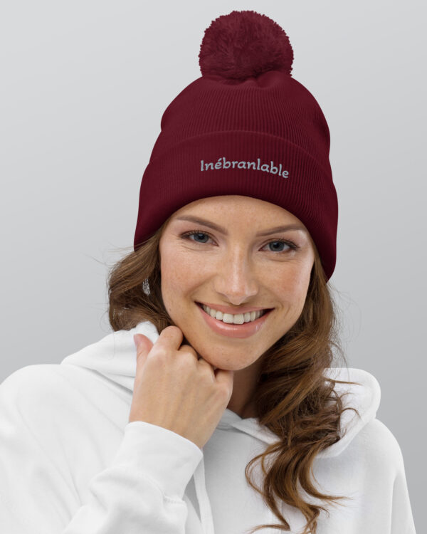 Bonnet à pompon « Inébranlable »