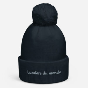 Bonnet à pompon "Lumière du monde"