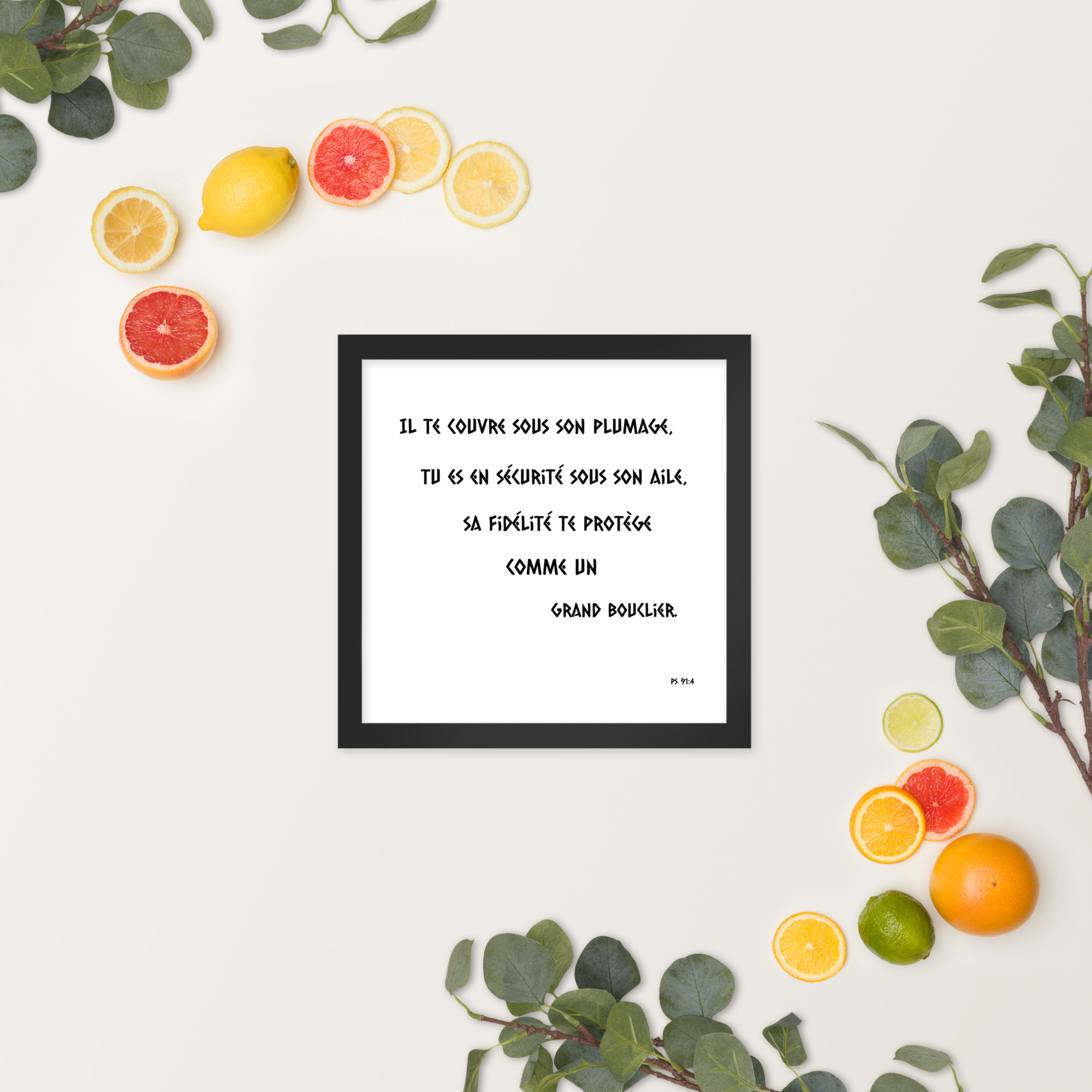 Poster premium encadré "Ps 91:4" – Image 5