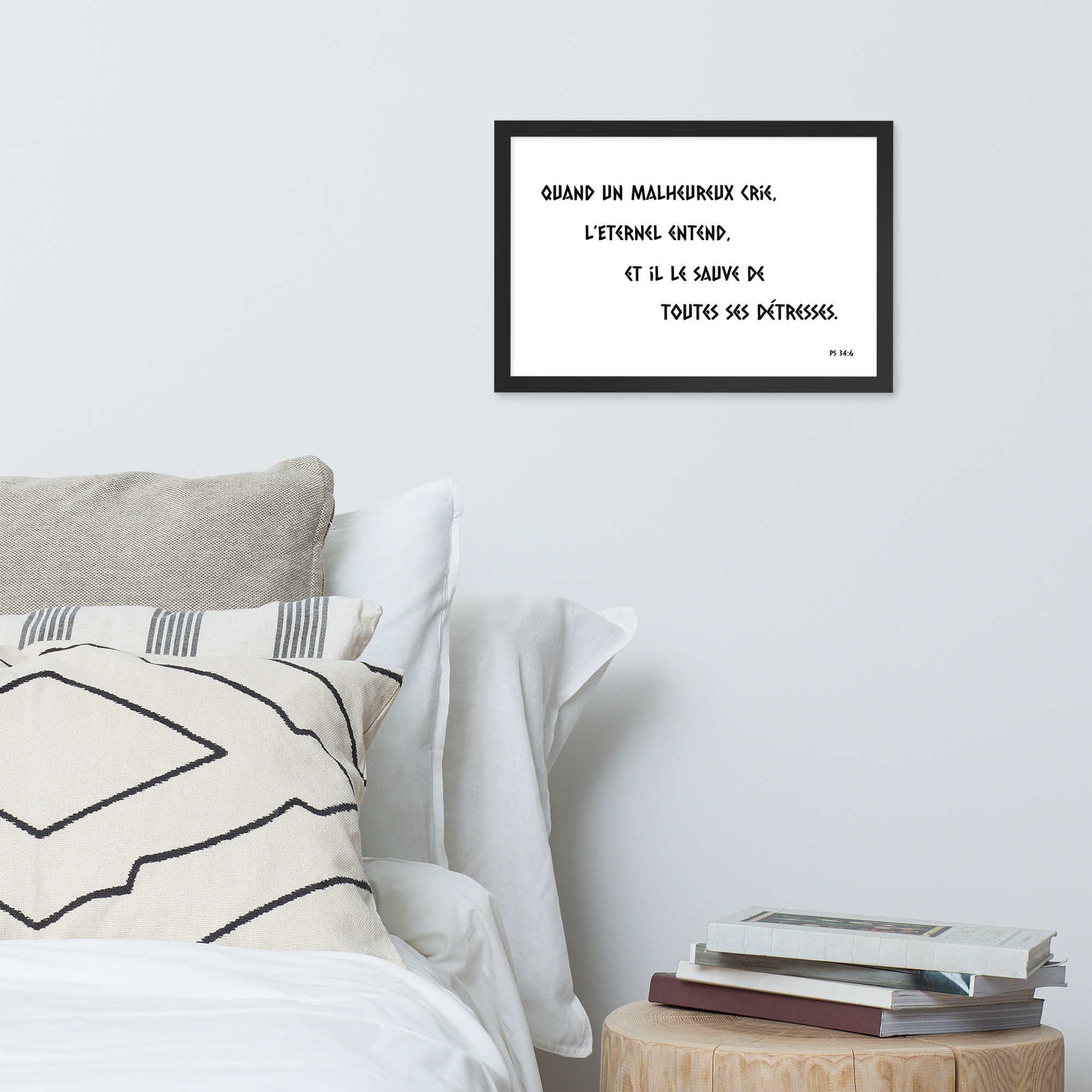 Poster premium encadré "Ps 34:6" – Image 7