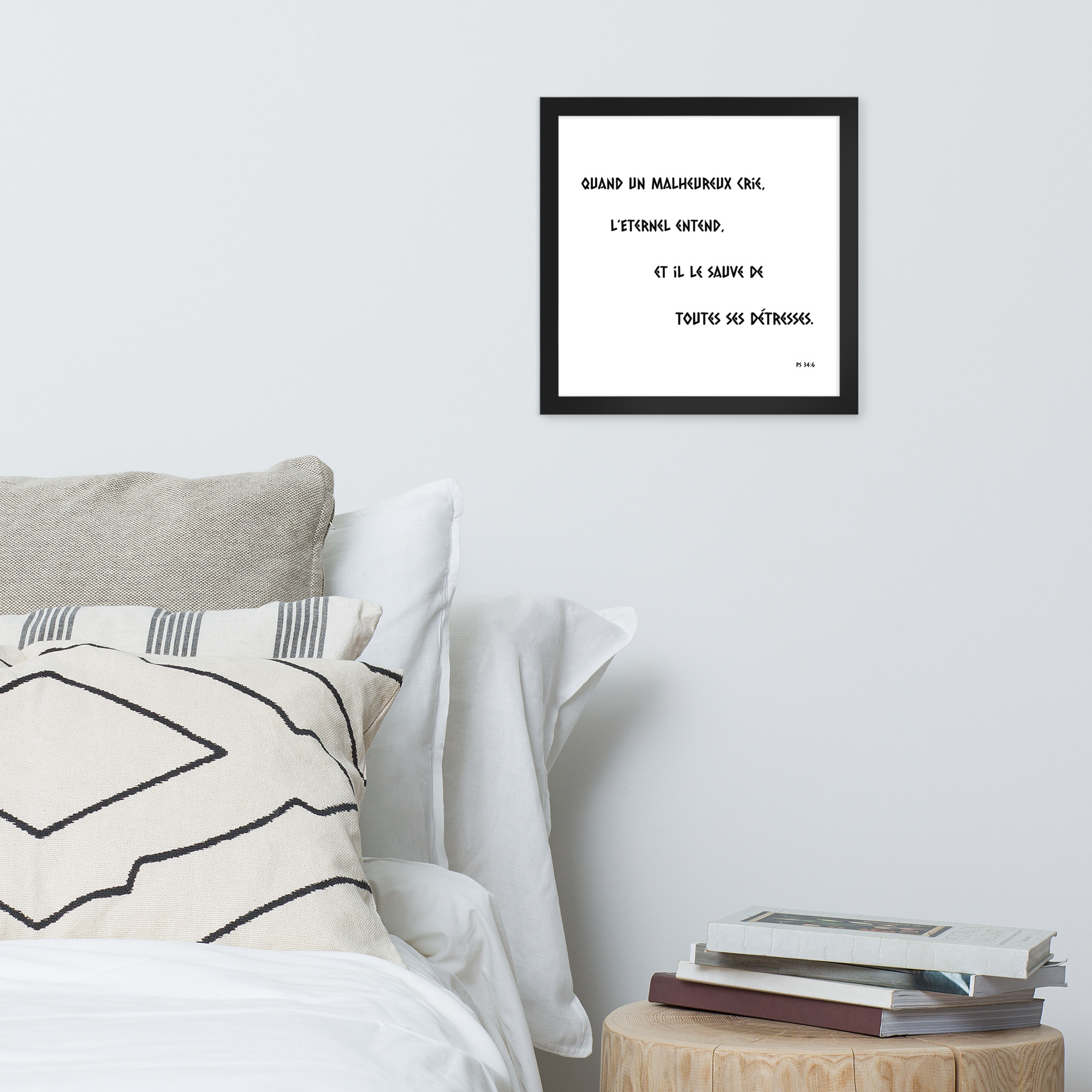 Poster premium encadré "Ps 34:6" – Image 8