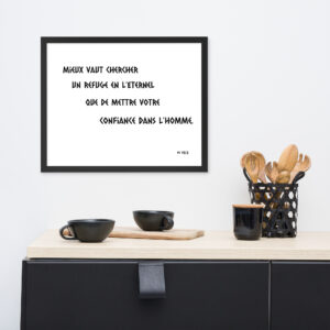 Poster premium encadré