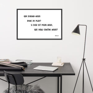 Poster premium encadré "Rom 8:31"