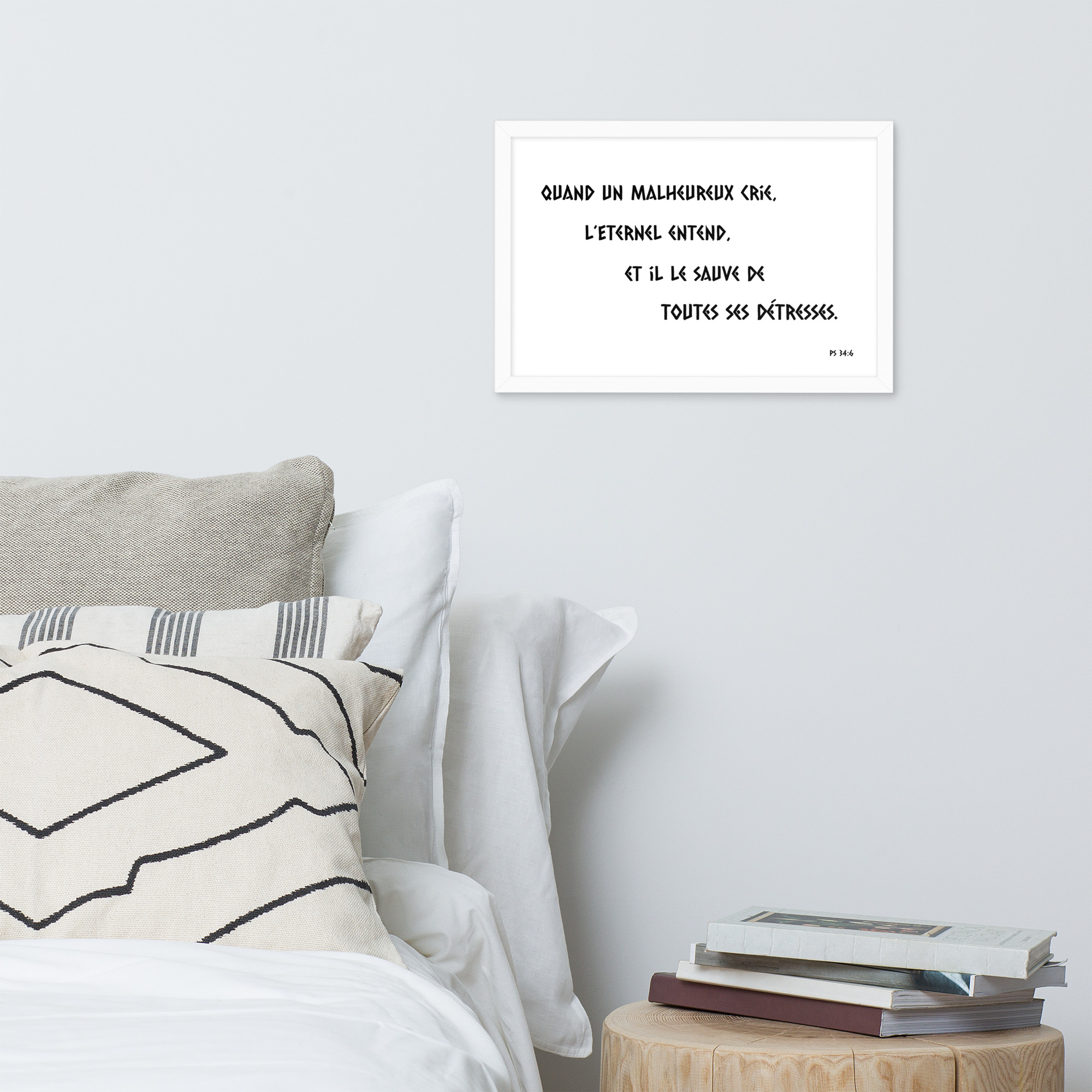 Poster premium encadré "Ps 34:6" – Image 18