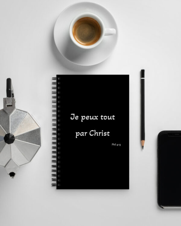 Carnet à spirale « Je peux tout par Christ »