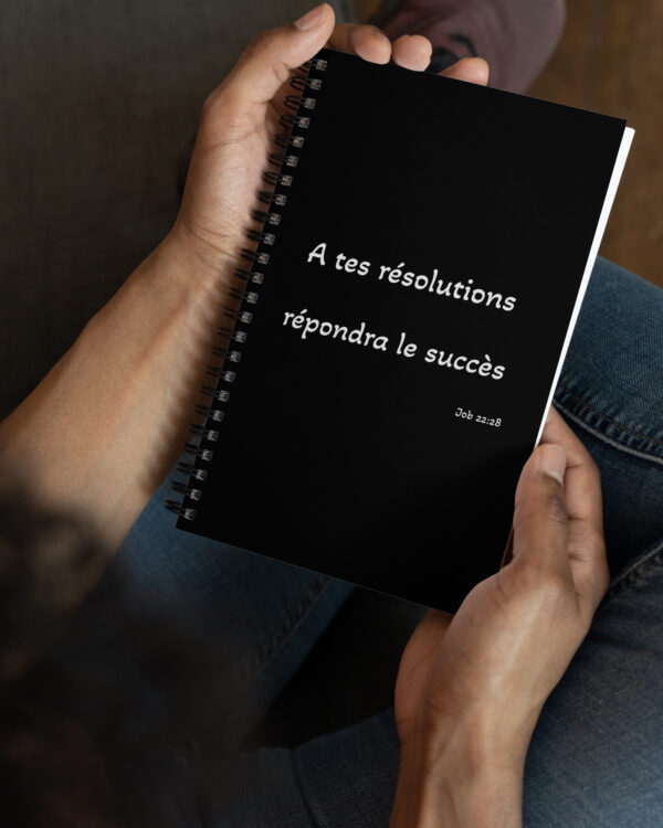 Carnet à spirale « À tes résolutions répondra le succès »