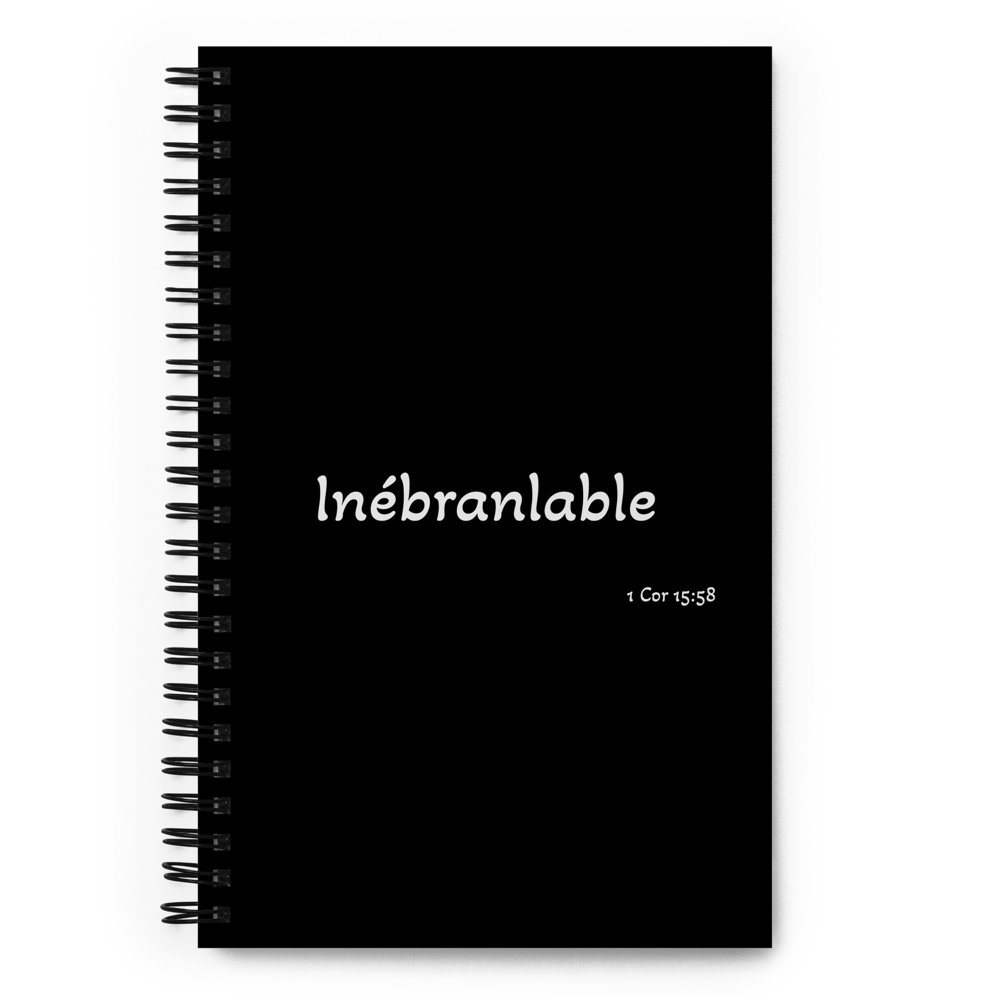 Carnet à spirale "Inébranlable"