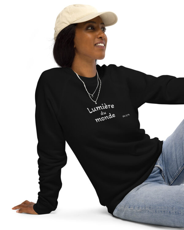 Sweatshirt écologique unisexe « Lumière du monde »