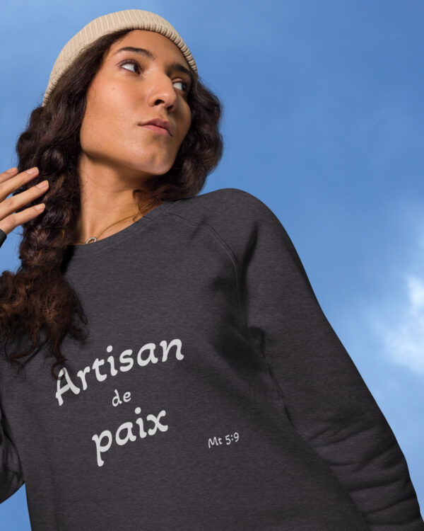 Sweatshirt écologique unisexe « Artisan de paix »