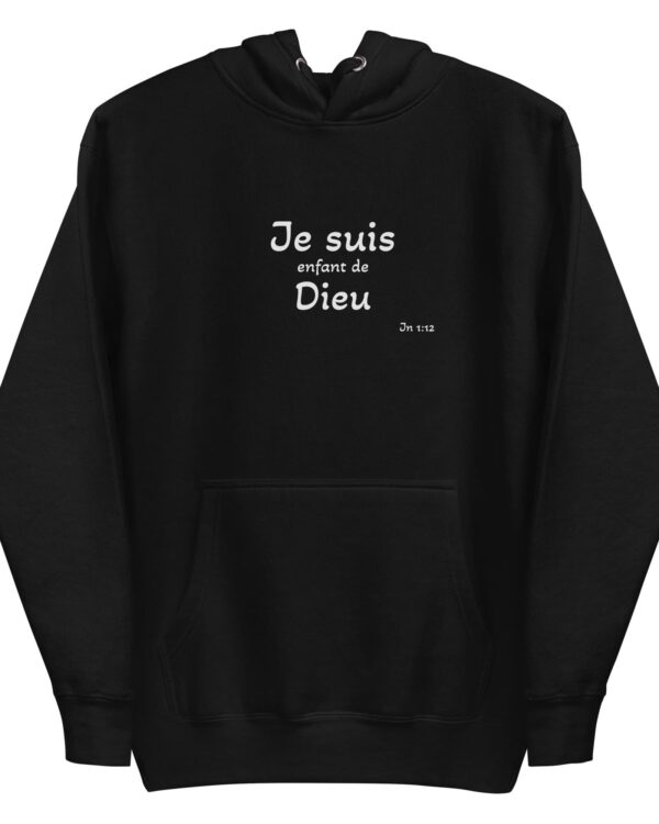 Sweat à capuche unisexe « Je suis enfant de Dieu »