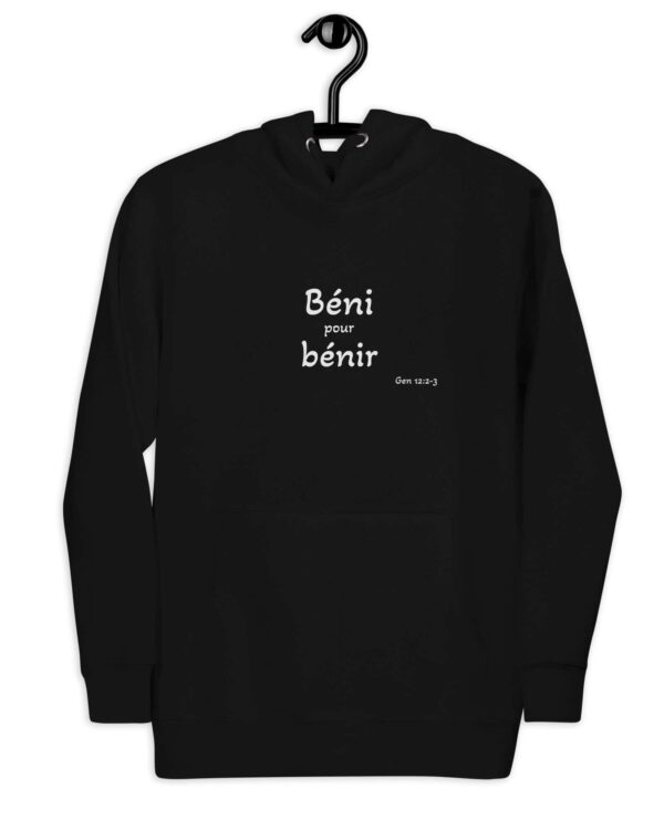 Sweat à capuche unisexe « Béni pour bénir »
