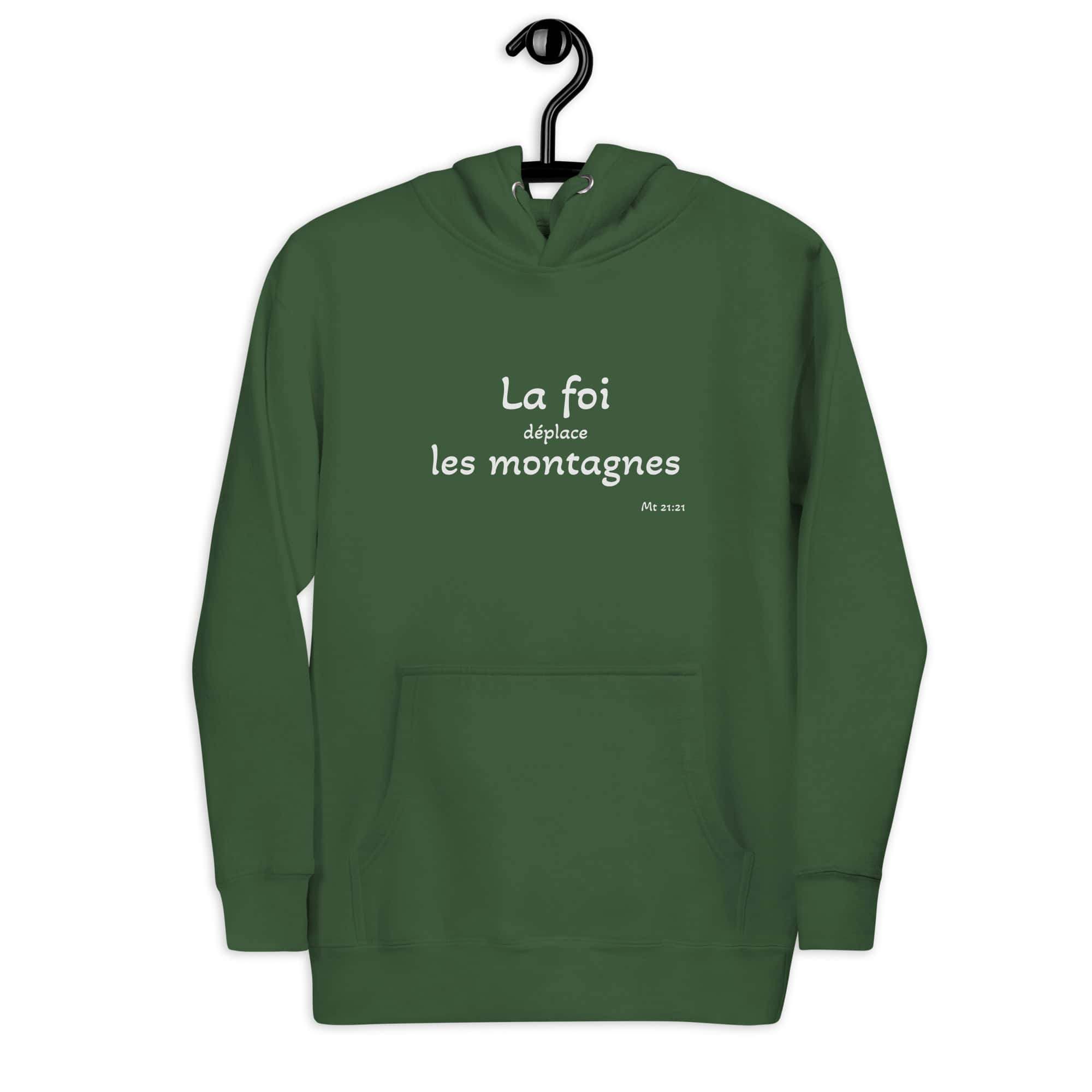 Sweat à Capuche Unisexe "La foi déplace les montagnes" – Image 15