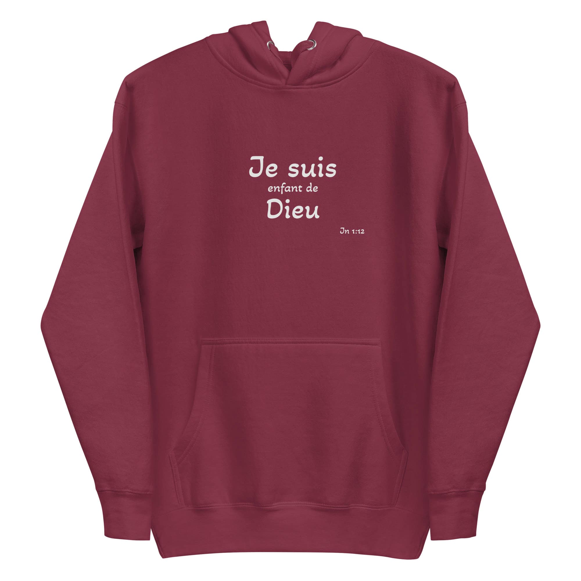 Sweat à Capuche Unisexe "Je suis enfant de Dieu" – Image 3