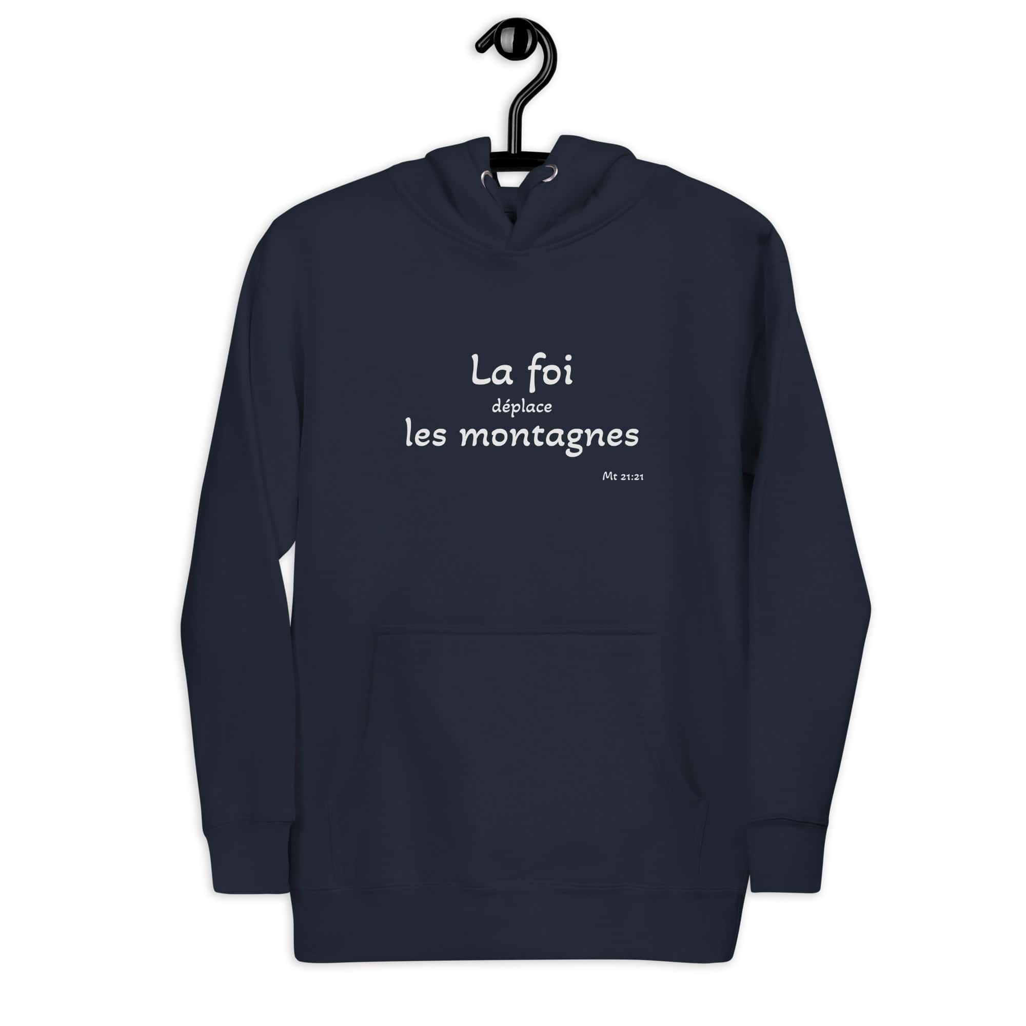 Sweat à Capuche Unisexe "La foi déplace les montagnes" – Image 3