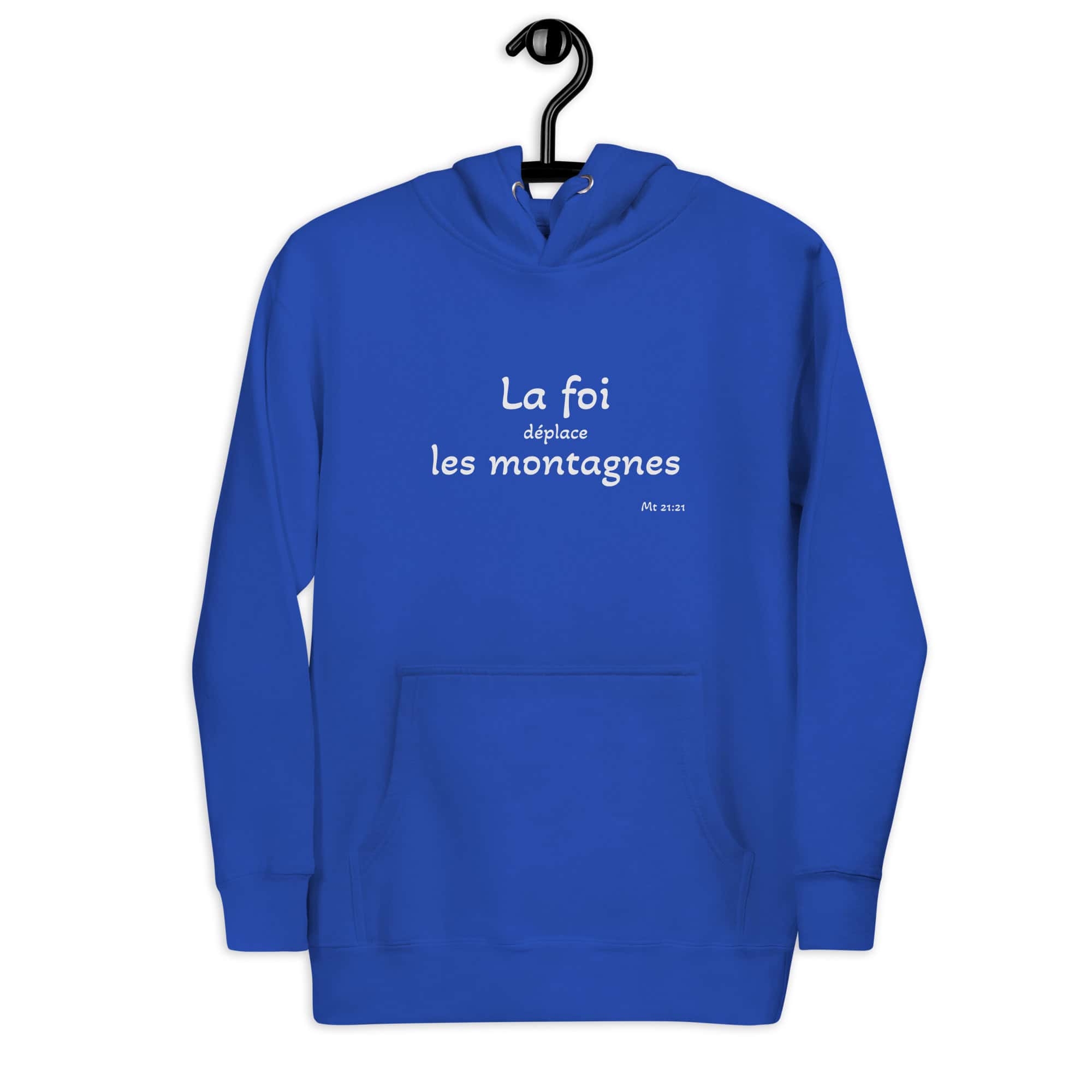 Sweat à Capuche Unisexe "La foi déplace les montagnes" – Image 11