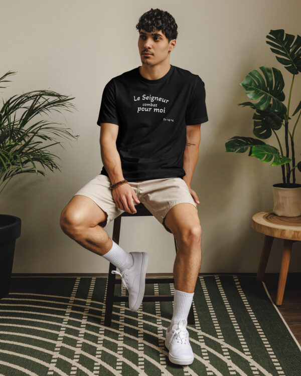 T-shirt écologique unisexe « Le Seigneur combat pour moi »
