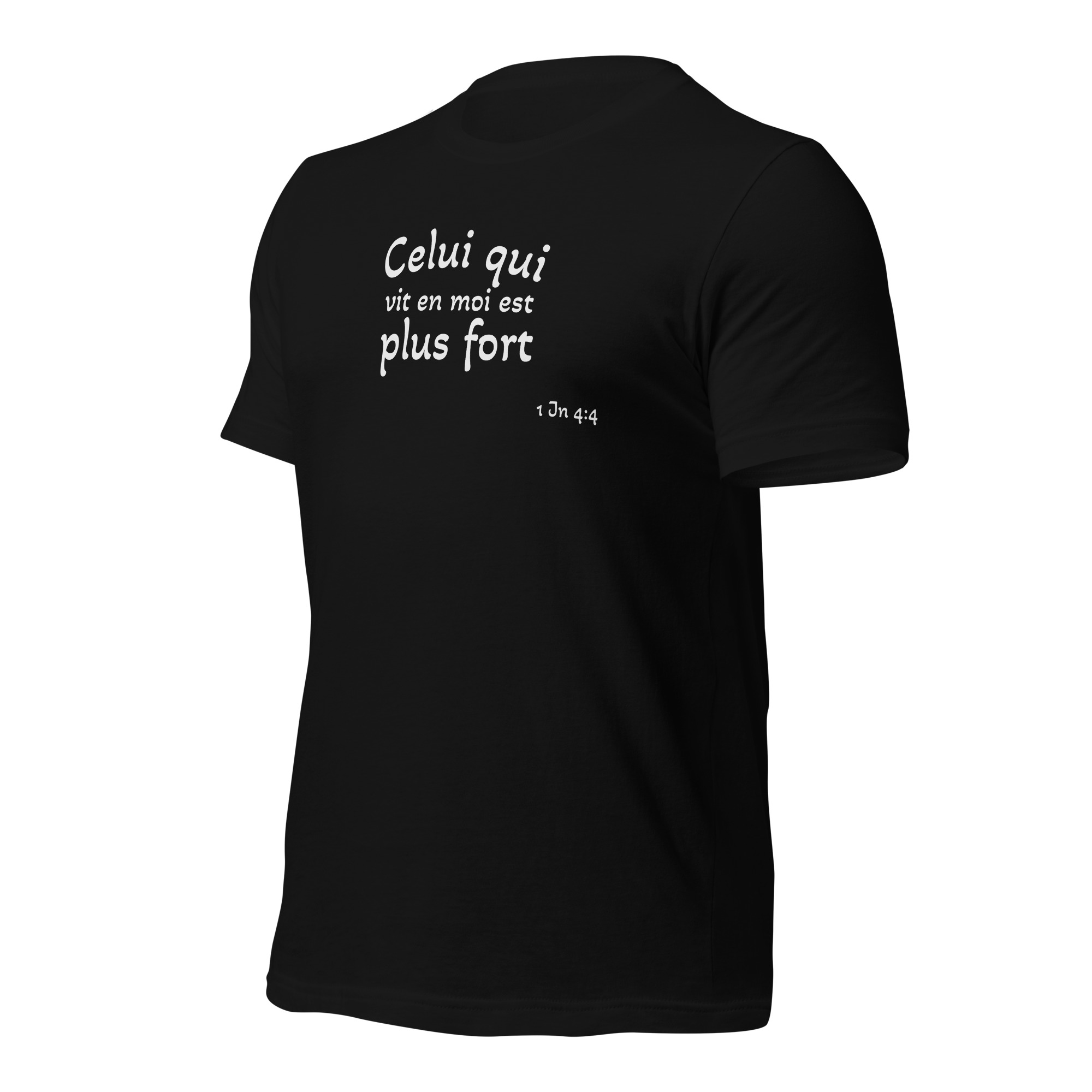 T-shirt unisexe classique écologique "Celui qui vit en moi est plus fort" – Image 2